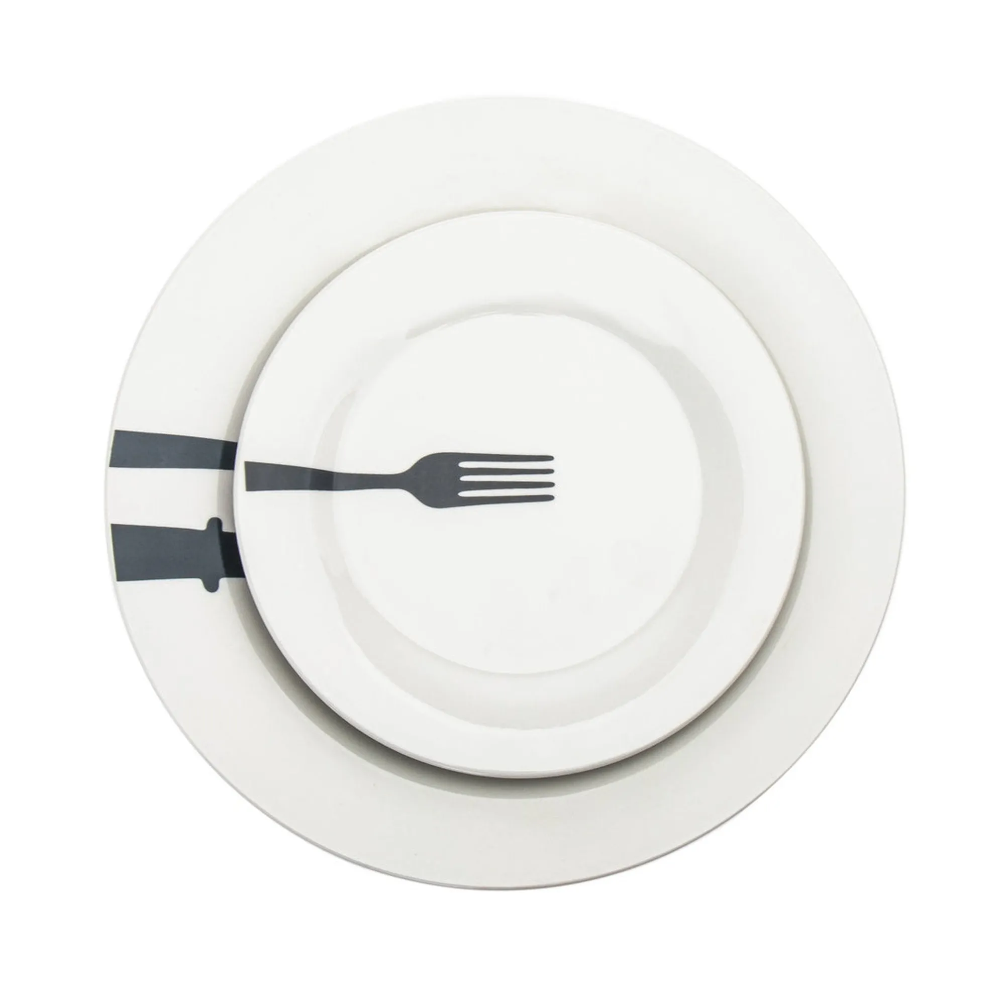 Godinger Acme Porcelain 16 Piece Dinnerware Set, Service For 4