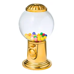 New Godinger Adams Gold Gumball Candy Dispenser
