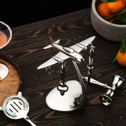 Sale Godinger Airplane 5 Piece Bar Tool Set