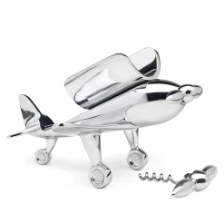 Outlet Godinger Airplane Wine Bottle Holder with Corkscrew