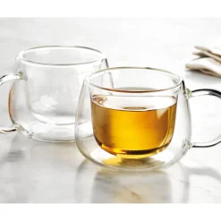 Godinger Alesia Tea Double Wall Cup, Set of 2