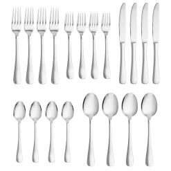 Clearance Godinger Arlo Mirrored 18/10 Stainless Steel 20 Piece Flatware Set, Service For 4
