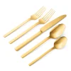 New Godinger Atlas Mirrored Gold 18/0 Stainless Steel 20 Piece Flatware Set, Service For 4