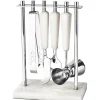 Outlet Godinger Azure Matte White Resin & Stainless Steel 5 Piece Bar Tool Set