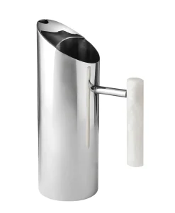 Best Godinger Azure Matte White Resin & Stainless Steel Pitcher