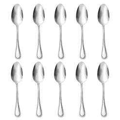 Outlet Godinger Bead Mirrored 18/0 Stainless Steel Tablespoon, Set of 10