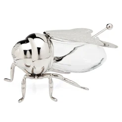 Hot Godinger Bee Honey Jar with Spoon