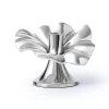 Hot Godinger Blossom Platinum Tapered Candle Holder 6"