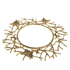 Hot Godinger Butterfly Gold Charger Plate