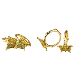 Online Godinger Butterfly Napkin Ring Set