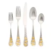 Online Godinger Buzz 24kt Gold Plated 18/10 Stainless Steel 20 Piece Flatware Set, Service For 4