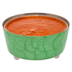 Godinger Capri Green Relish Dip Cover Bowl