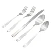 Outlet Godinger Chisel Matte 18/0 Stainless Steel 20 Piece Flatware Set, Service For 4