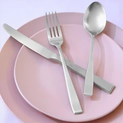 Outlet Godinger Chisel Matte 18/0 Stainless Steel 20 Piece Flatware Set, Service For 4