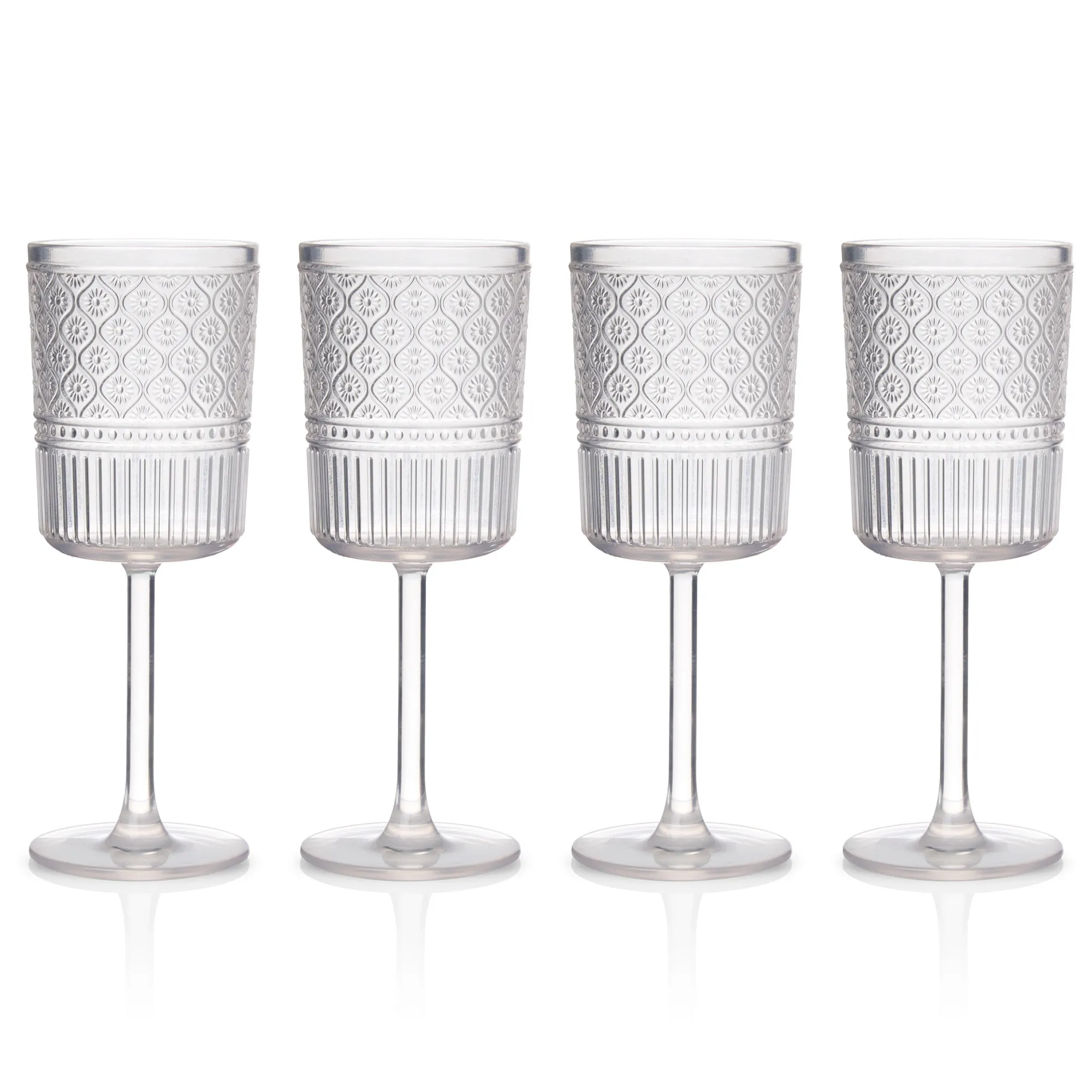 Hot Godinger Claro Acrylic Clear Goblet, Set of 4