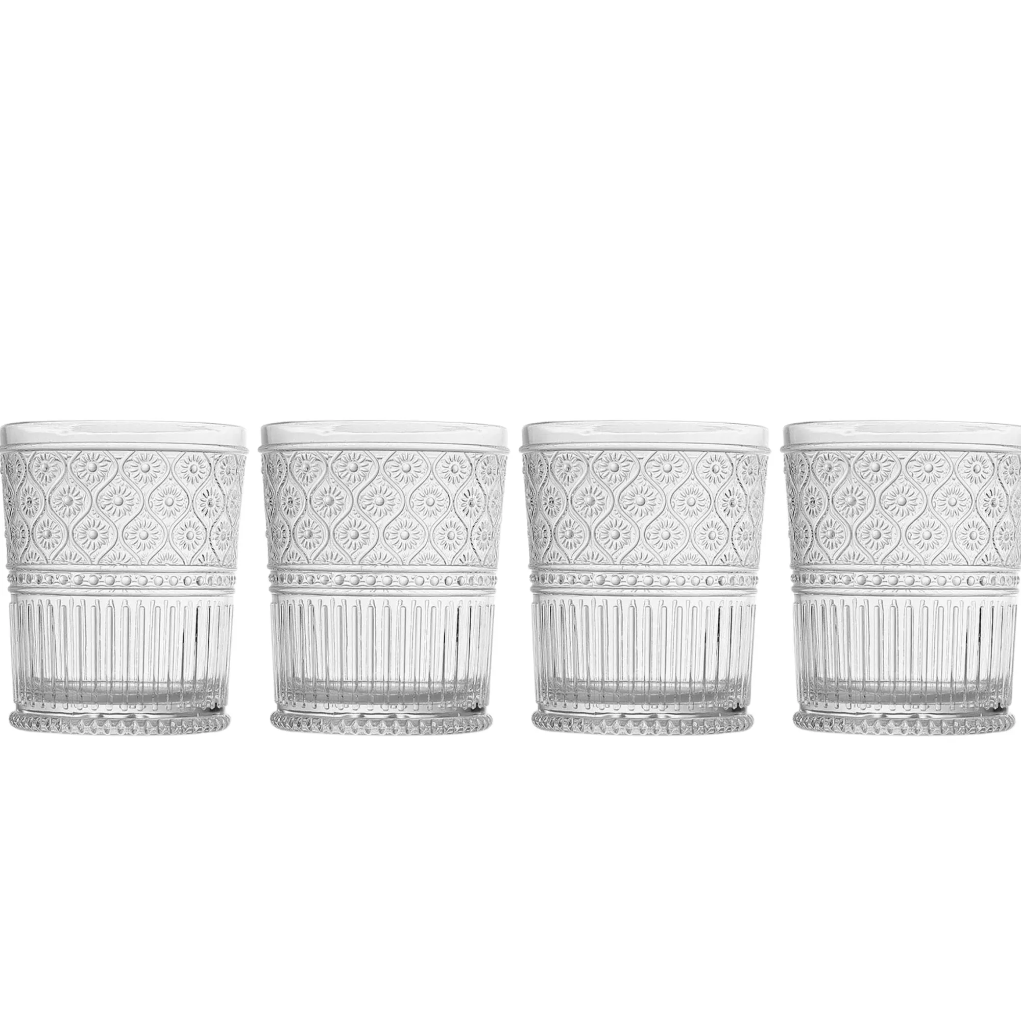 Outlet Godinger Claro Acrylic Double Old Fashion, Set of 4