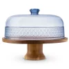 New Godinger Claro Blue Acrylic Cake Dome