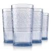 Discount Godinger Claro Blue Acrylic Highball, Set of 4