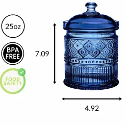 Hot Godinger Claro Blue Medium Canister
