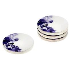 Hot Godinger Claro Blue & Whitewash Coaster Set