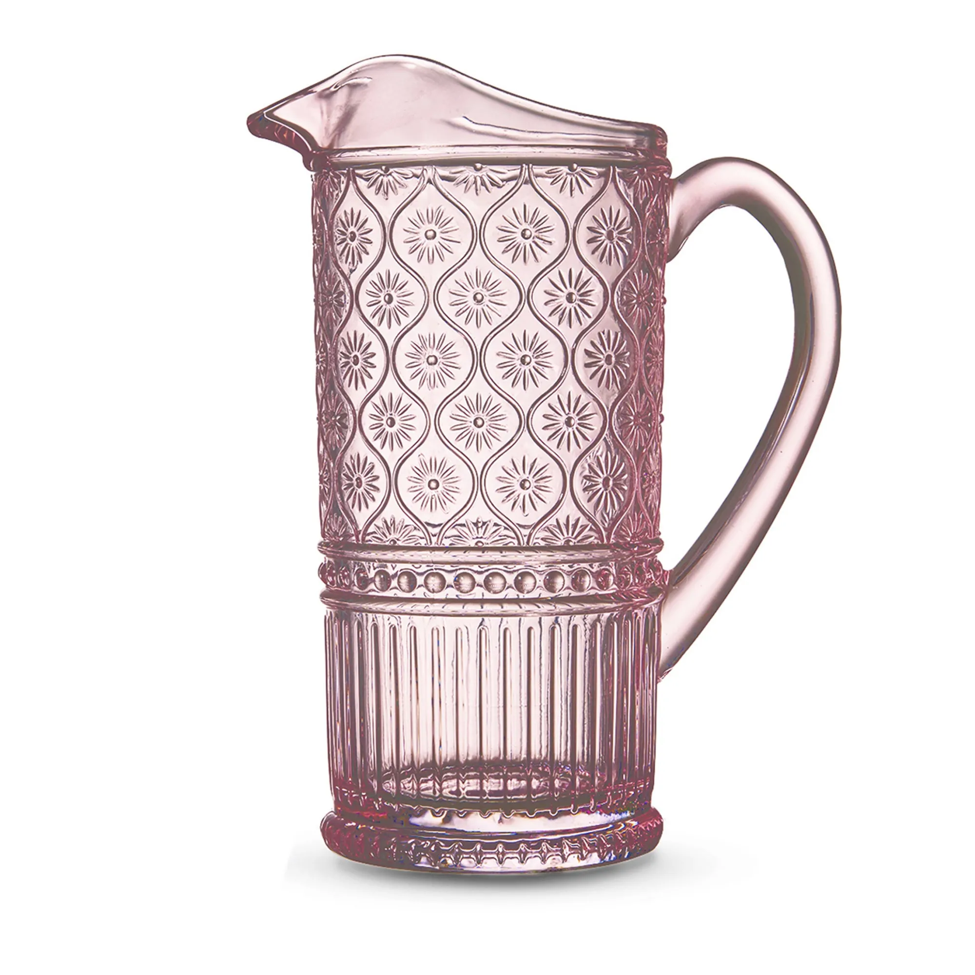Outlet Godinger Claro Pink Beverage Pitcher