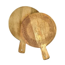 New Godinger Claro Round Paddle Board Set