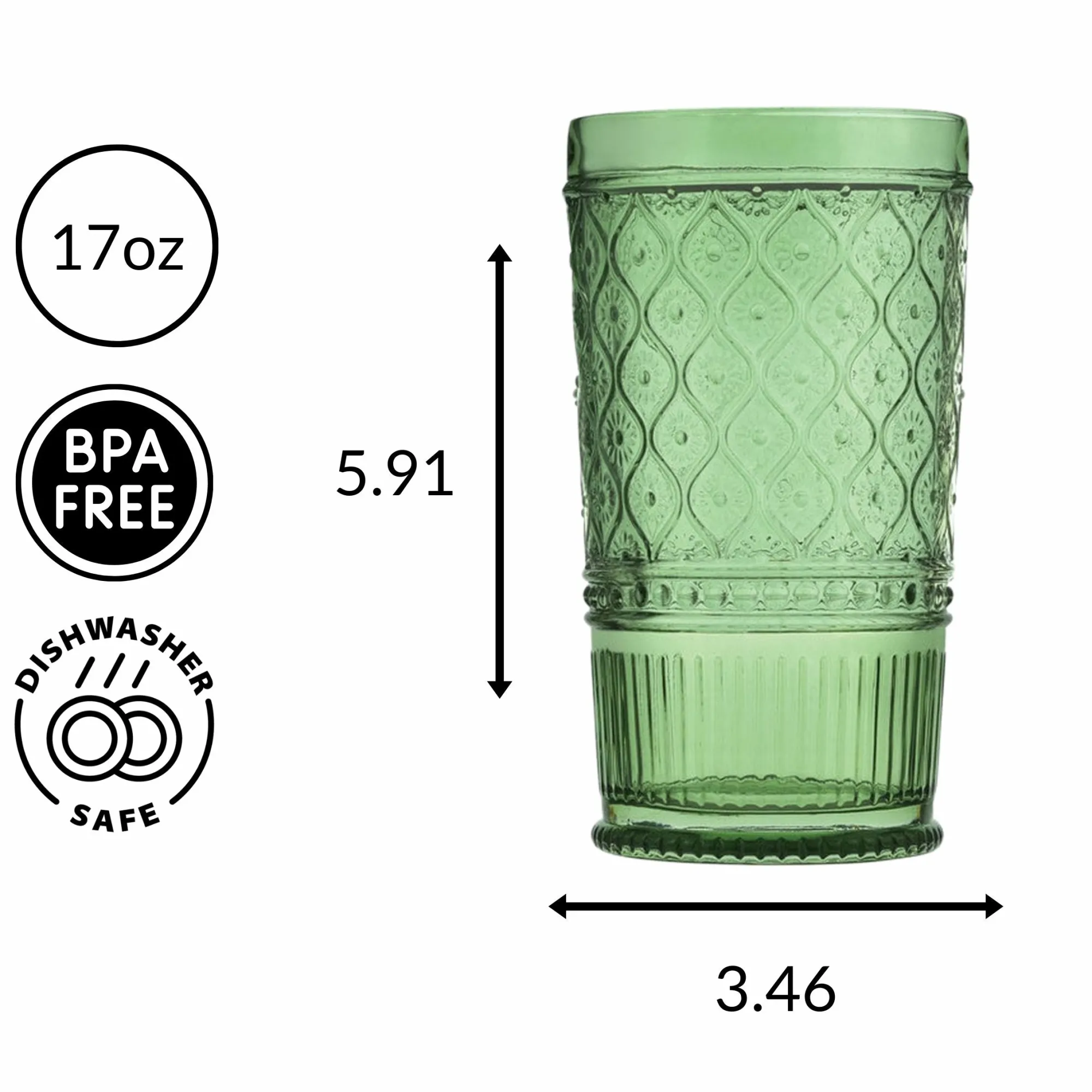 Discount Godinger Claro Sage Highball, Set of 4