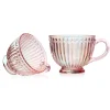 Godinger Cosmic Pink Luster Oversized Coffee Mug, Set of 2