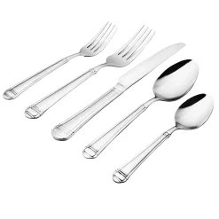 Online Godinger Crete Sandblast Matte 18/0 Stainless Steel 20 Piece Flatware Set, Service For 4