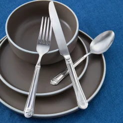 Online Godinger Crete Sandblast Matte 18/0 Stainless Steel 20 Piece Flatware Set, Service For 4