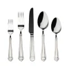 New Godinger Crete Sandblast Mirrored 18/0 Stainless Steel 20 Piece Flatware Set, Service For 4