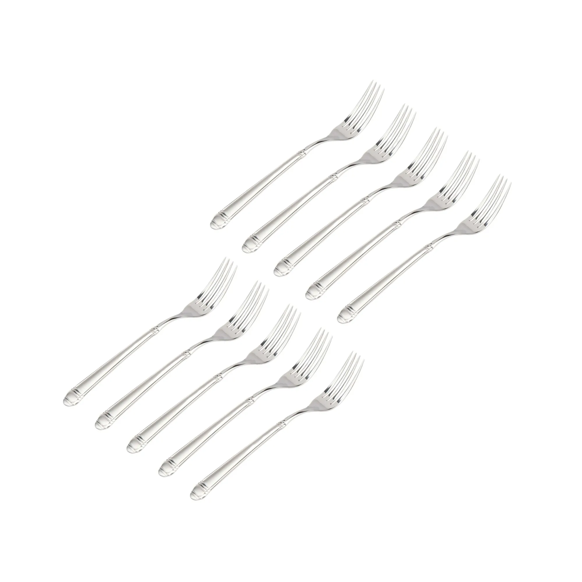 Online Godinger Crete Sandblast Mirrored 18/0 Stainless Steel Salad Fork, Set of 10