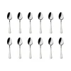 New Godinger Crete Sandblast Mirrored 18/0 Stainless Steel Teaspoon, Set of 12