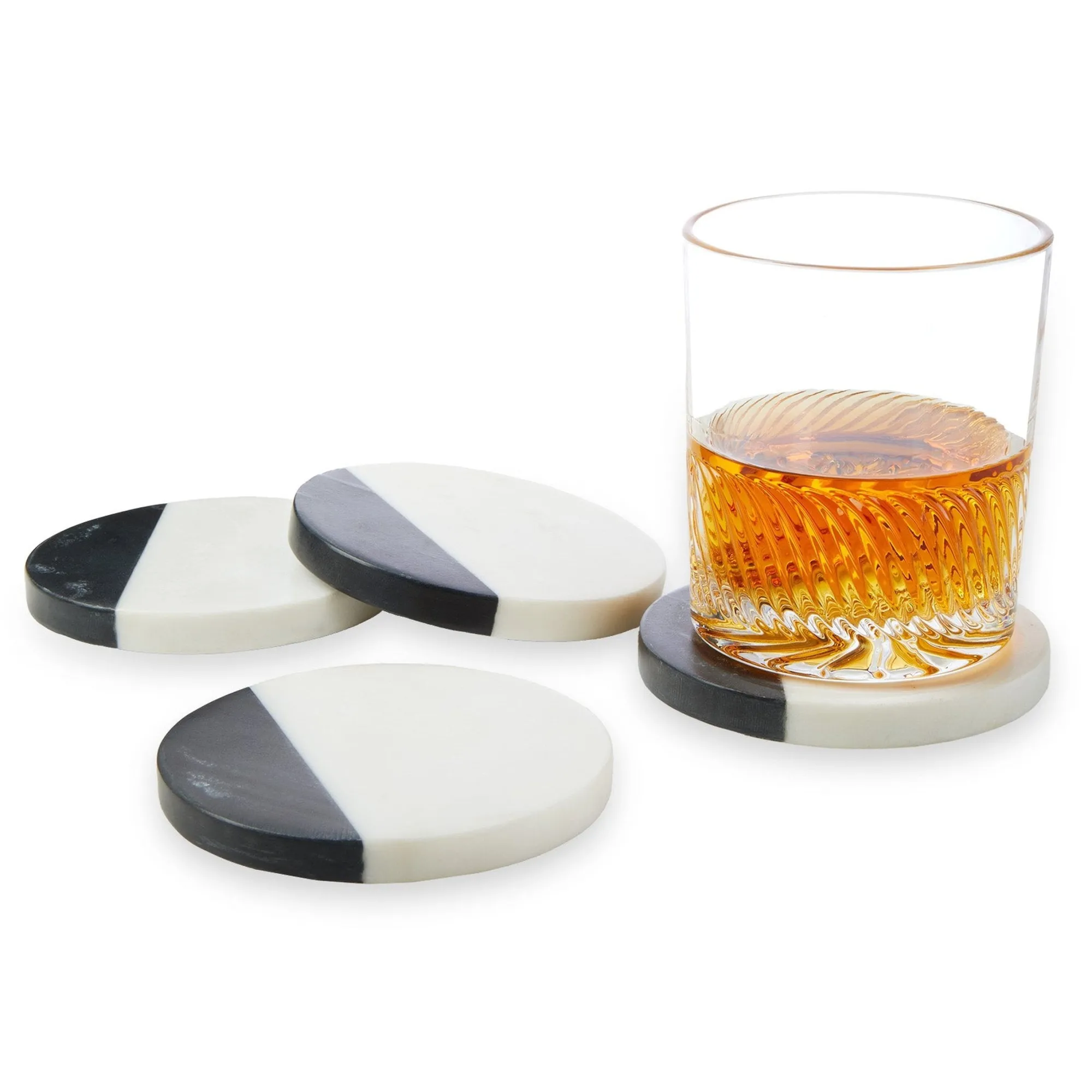 Sale Godinger Crum Marble Coaster Set