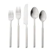 New Godinger Cubit Matte 18/10 Stainless Steel 20 Piece Flatware Set, Service For 4