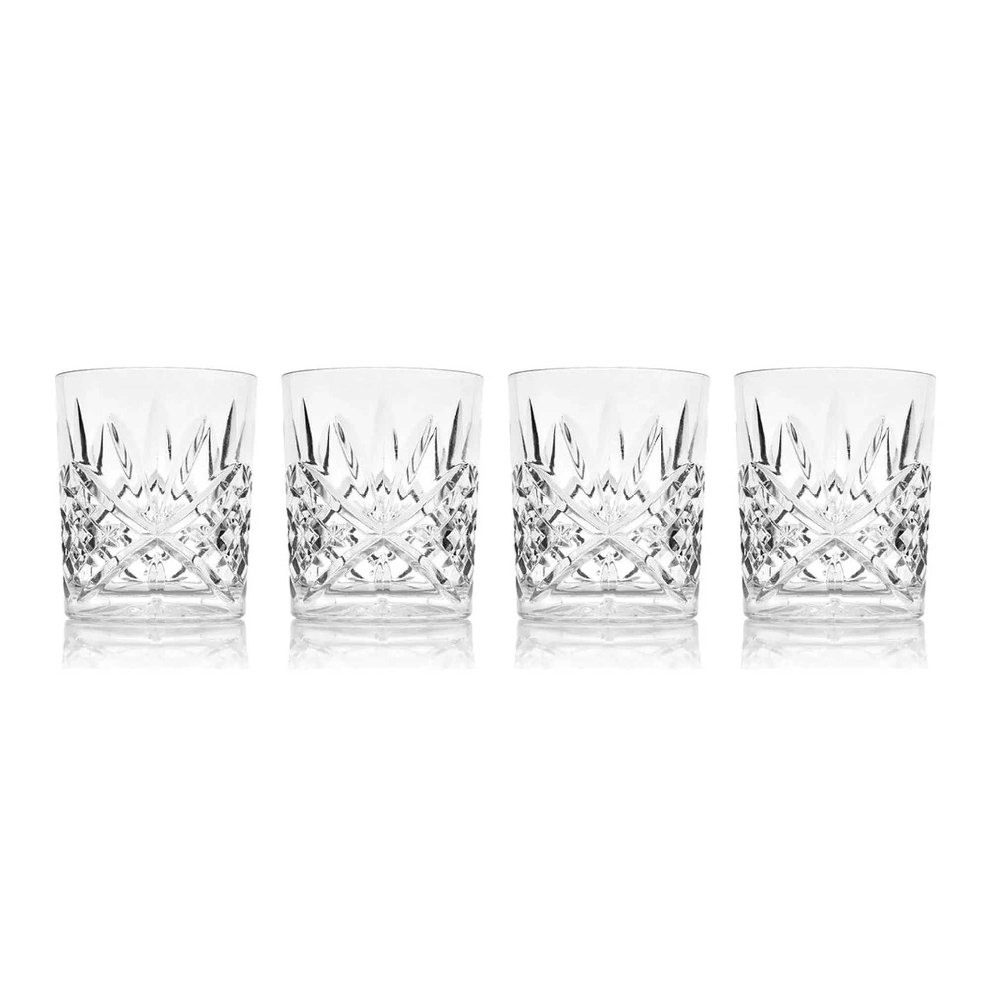 Sale Godinger Dublin Acrylic Double Old Fashion, Set of 4