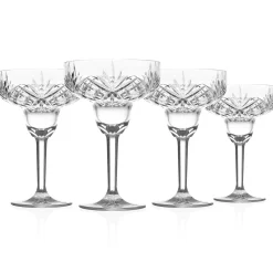 New Godinger Dublin Acrylic Margarita, Set of 4