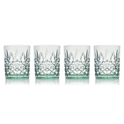 Best Godinger Dublin Acrylic Seafoam Double Old Fashion, Set of 4