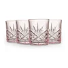 Online Godinger Dublin Crystal Blush Double Old Fashion, Set of 4
