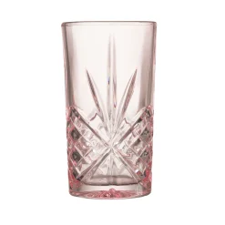 Discount Godinger Dublin Crystal Blush Highball, Set of 4