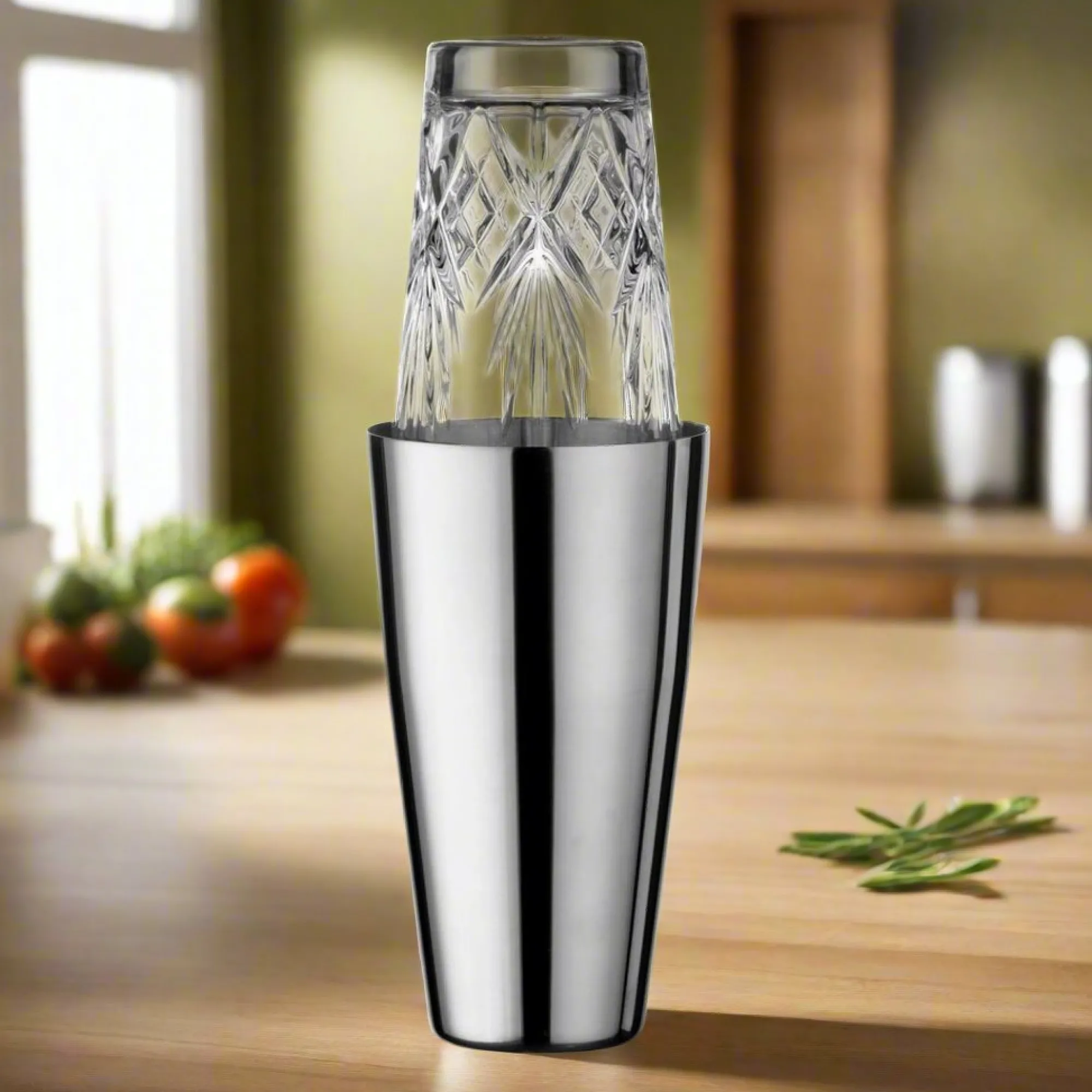 Clearance Godinger Dublin Crystal Boston Cocktail Shaker