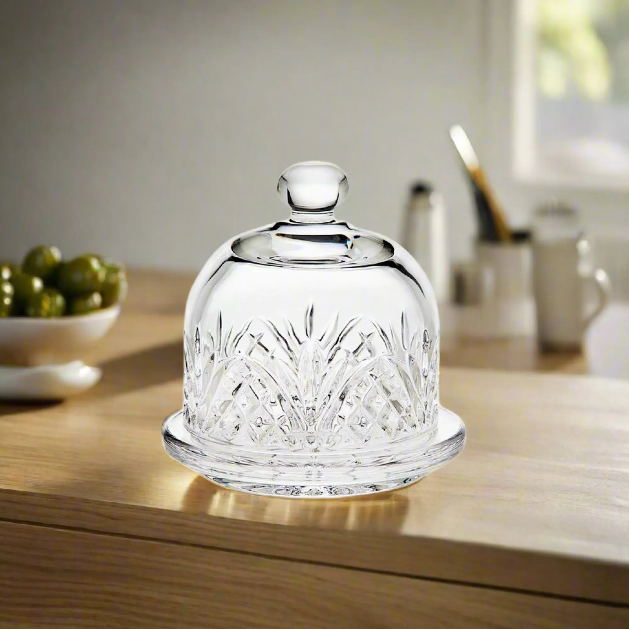 Discount Godinger Dublin Crystal Butter Dome Set
