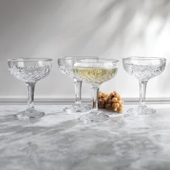 Best Godinger Dublin Crystal Champagne Coupe, Set of 12