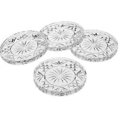 Clearance Godinger Dublin Crystal Coaster Set