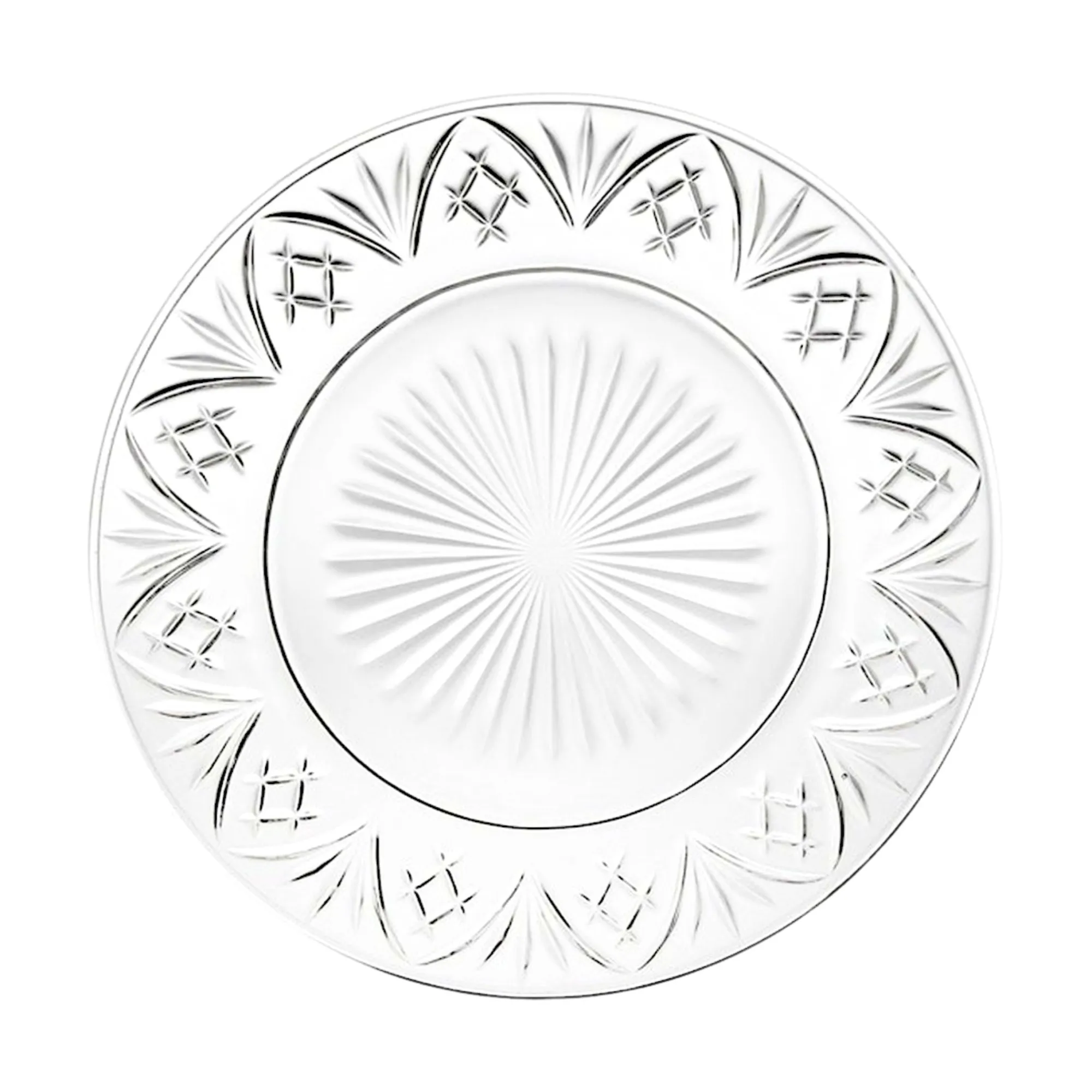 Godinger Dublin Crystal Dinner Plate, Set of 4