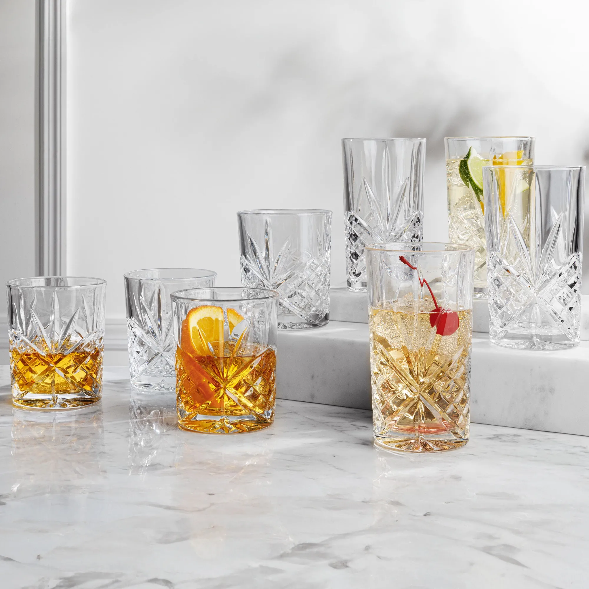 Online Godinger Dublin Crystal Double Old Fashion, Set of 4
