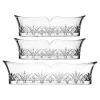 Godinger Dublin Crystal Flatware Caddies, Set of 3