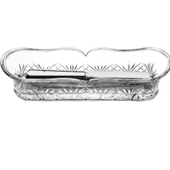 Godinger Dublin Crystal Flatware Caddies, Set of 3