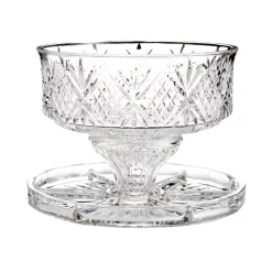 Hot Godinger Dublin Crystal Footed Cake Dome