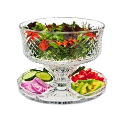 Hot Godinger Dublin Crystal Footed Cake Dome